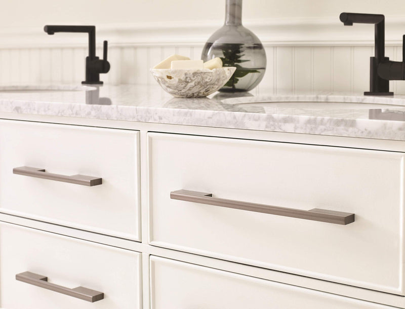Amerock | Cabinet Pull | Black Brushed Nickel | 6-5/16 inch (160 mm) Center to Center | Separa | 1 Pack | Drawer Pull | Drawer Handle | Cabinet Hardware 6-5/16 in. Center-to-Center
