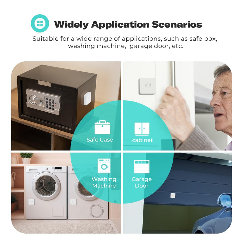 THIRDREALITY Smart Vibration Sensor with 110dB Alarm,Zigbee Hub Required,Adjustable Sensitivity, Work with SmartThings, Home Assistant via ZHA/Z2M and Echo Devices with Built-in Zigbee hub 1