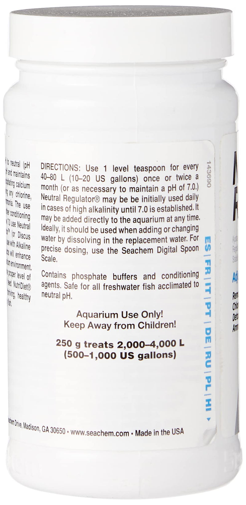 Seachem Neutral Regulator 250gram Pack of 1