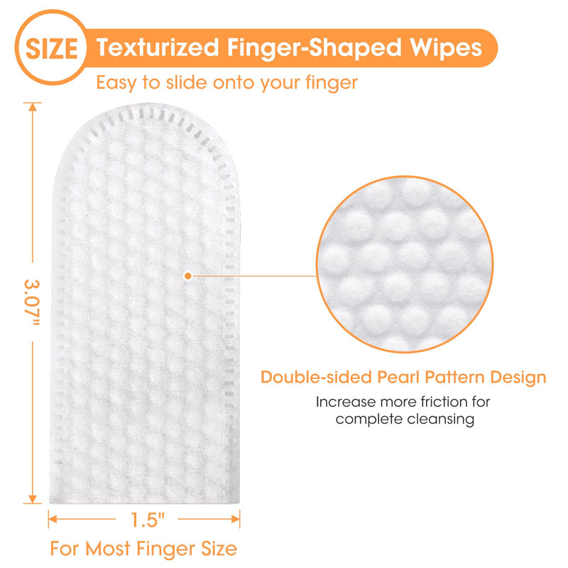 Dog Dental Wipes, Dog Teeth Cleaning Finger Wipes, Reduce Plaque & Tartar, Freshen Breath, Safe Natural Pet Dental Care Finger Wipes for Dog & Cat, Portable & Disposable Dog Tooth Wipes, 50 Ct 50 Count - PawsPlanet Australia
