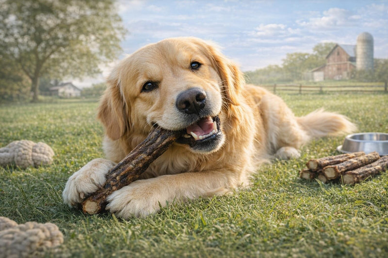 Natural Cow Tails for Dogs 8-10 Inch Long-Lasting Chew Sticks | Pack of 10 | Single-Ingredient, High-Protein Dog Treats | Grain-Free & Rawhide-Free | Best for Medium & Large Breed