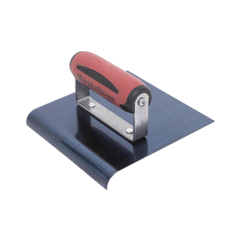 MARSHALLTOWN Straight Concrete Edger, 6 x 6 Blue Steel Blade, 5/8 Lip x 1/2 Radius, Made in The USA, 163BD 6 x 6 x 5/8 x 1/2