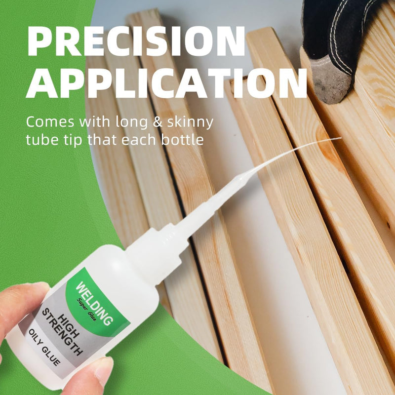 100ML Welding High-Strength Oily Glue,Universal Super Glue Gel, Instant Bonding, Waterproof Leak Sealing Materials,Lnvisible Waterproof Adhesive White
