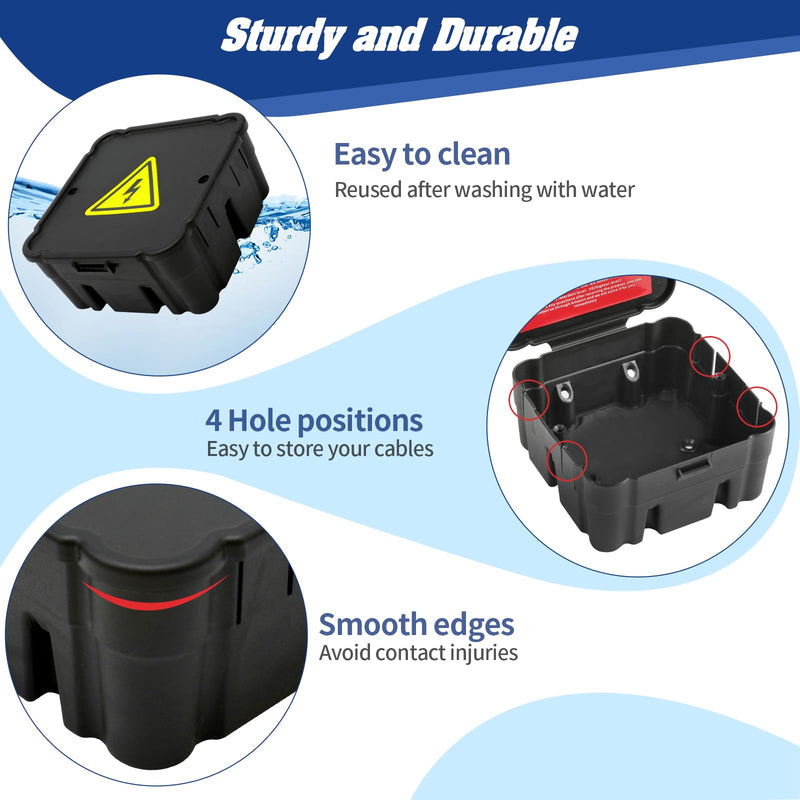 Open Splice Junction Box (Single), One-Piece Junction Box Splice Box. Repair Open Splices, 5 Second Installation Splice Box, Electrical Junction Box, Wire Junction Box