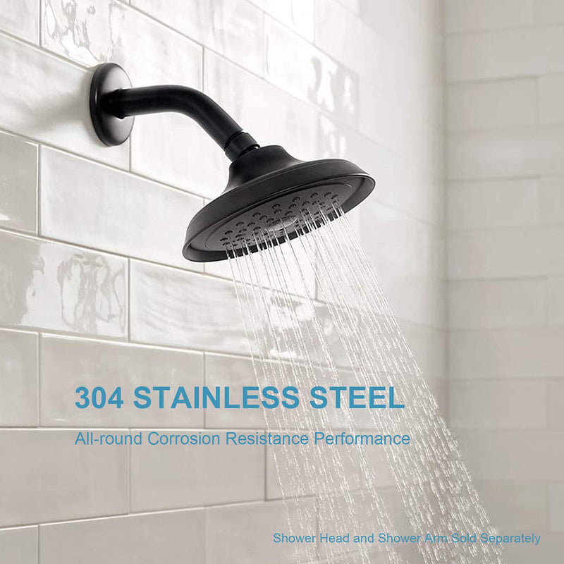 OFFO Shower Arm Flange 2.5 inches in Outer Diameter Replacement Shower Head Arm Escutcheon Plate Suitable for Most Brands Shower Head Arms, Matte Black 2.5-inch