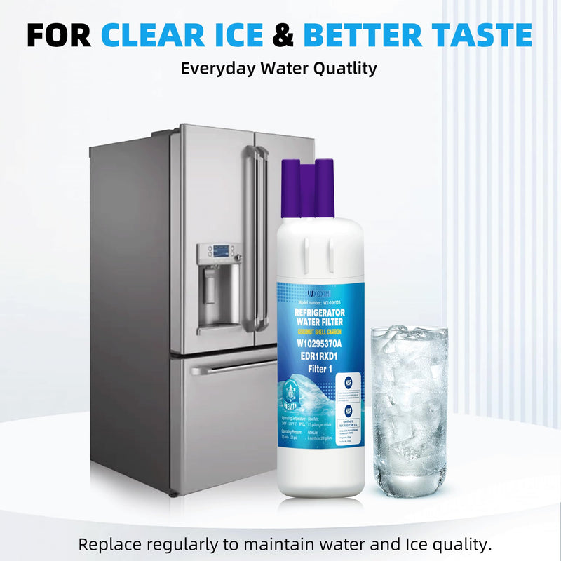 WRS588FIHZ04 WRS588FIHZ00 WRS588FIHZ06 Water Filter Replacement for Whirlpool WRS325SDHZ WRS325SDHZ08 WRS325SDHZ13 WRS325FDAM02 WRS325FDAM04 WRS321SDHZ08 WRS321SDHZ13,4 Pack 4