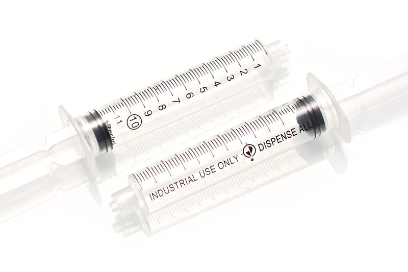 Mini Industrial Syringe Pack - 10ml Luer Lock Syringes, 14 and 18 Gauge Blunt Needles, Covers and Syringe Caps | Precision Crafting, Gluing, Refilling Pens and Empty Cartridges, Repairs
