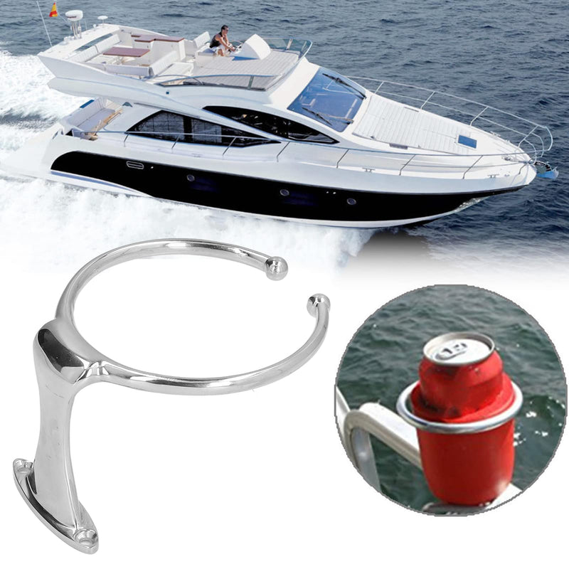 Boat Ring Drink Holder Cup Holder Marine 316 Stainless Steel Ring Accessory Replacement for Yacht Truck Popular