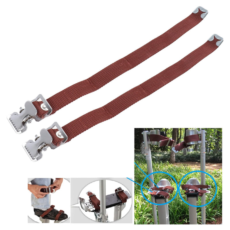 Luqeeg Stilts Straps, 2Pcs Adjustable Comfort Drywall Stilts, Firm Leg Band Straps Replacement, Leg Fixation Strap Kit for Street Performance, Painting, Pruning Branches,