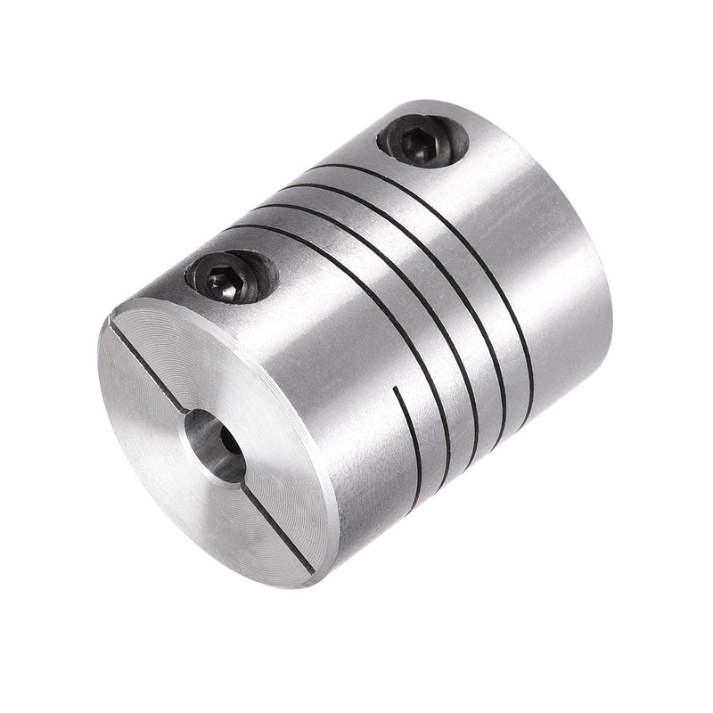uxcell 2PCS Motor Shaft 6.35mm to 6.35mm Helical Beam Coupler Coupling D25L30