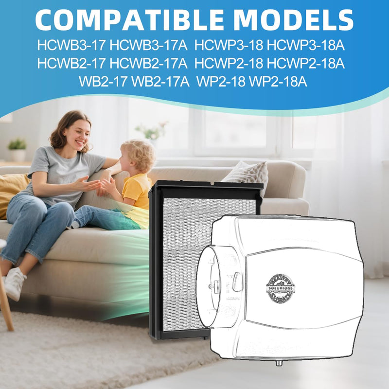 X2661 Humidifier Filter Kit Water Panel Compatible with Model HCWB3-17 HCWB2-17 HCWP2-18 HCWP3-18 WB2-17 WP2-18 Series