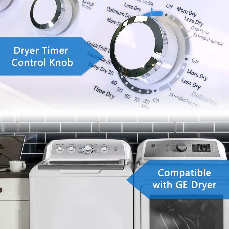 WE01X24552 Dryer Timer Control Knob Replacement Compatible for GE General Electric Dryer knob Replacement gtd42easj2ww gtd33eask0ww WE01X24552 *1pcs