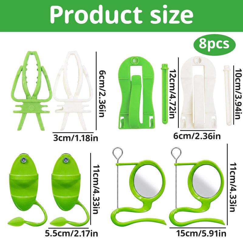 8-Piece Set with Cuddle Bones for Birds,Cuttlebone Holder for Birds,Ideal Cuddle Bones for Parakeets and Small Birds, Made from Durable PP Material for Long-Lasting Use