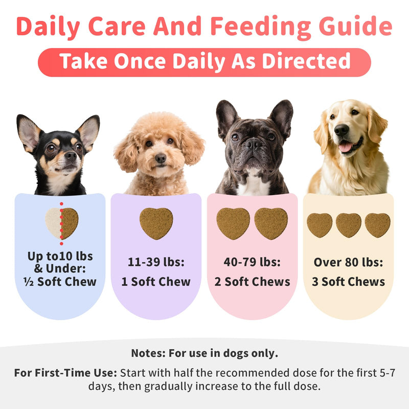 Salmon Oil for Dogs Skin & Coat, 13 in 1 Wild Alaskan Fish Oil for Dogs - Omega 3 EPA & DHA & ALA Fatty Acids, Dog Allergy Relief Chews, Joint & Immune Support,135 Count, Salmon Flavor, Soft Chews