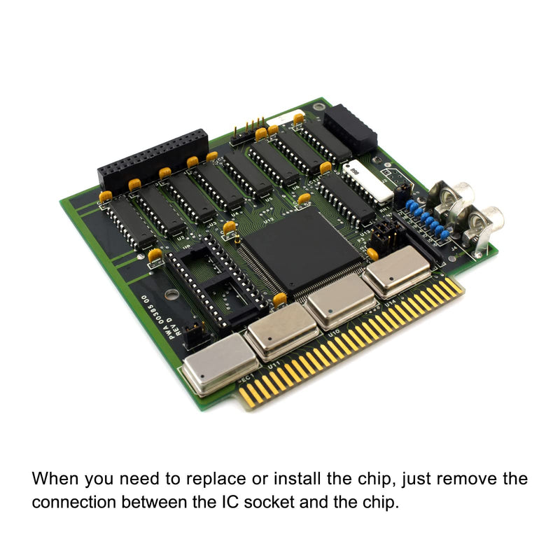 DIP IC Chip Socket Adapter Soldering [for PCB Circuit Board] - 2.54mm Pitch/6 Flat Pins/ 10 Pcs