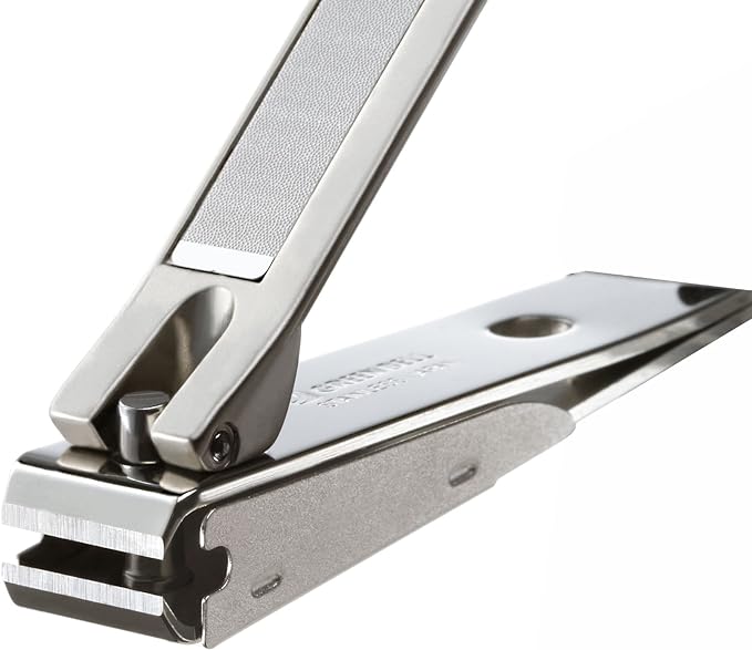 Green Bell Stainless Steel Catcher Nail Clipper (Straight Blade) Silver L 1 piece (x 1) - NewNest Australia