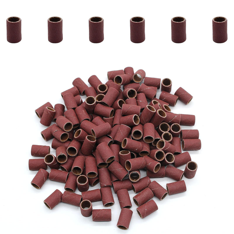 120 PCS 1/4 Inch Sanding Sleeves 400 Grit Sanding Drum and Sleeves Set Oxide Sandpaper Sanding Drum Sanding Bands