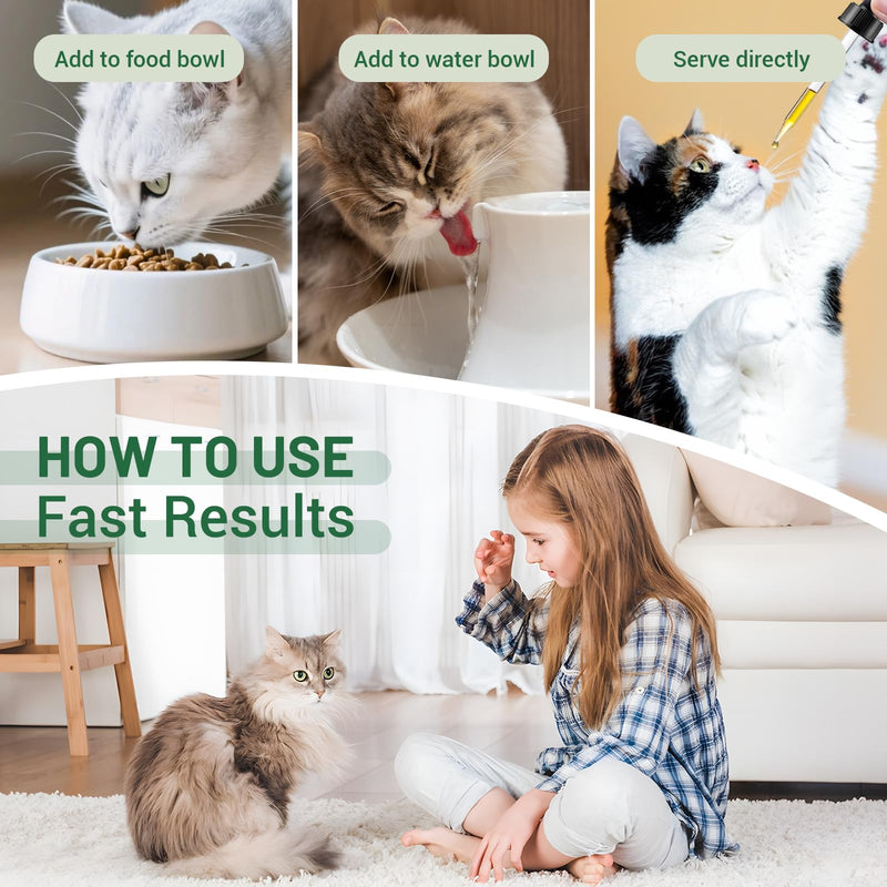 Thyroid Support for Cats - Effective Appetite Stimulant and Weight Gainer,Helps Balance Metabolism and Promote Healthy Weight Gain for Cats,Vet-Formulated Herbal Supplement–with Bugleweed, Lemon Balm
