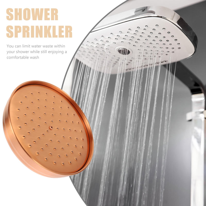 Copper Shower Head High Pressure Rain Shower Head Bath Rainfall Sprinkler Nozzle Replacement for Bathroom