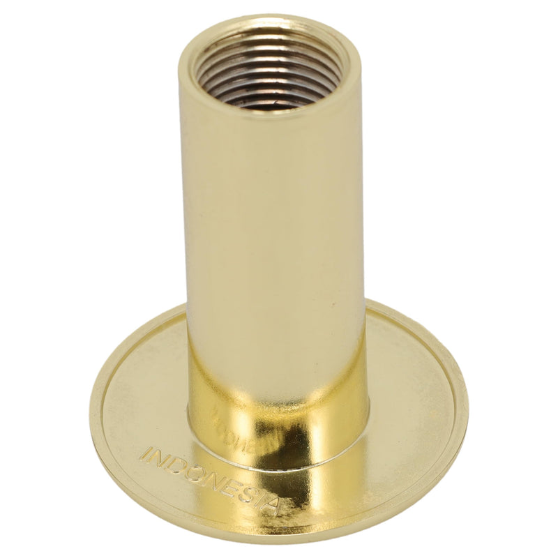 Supplying Demand CVR-SVL2PBR Fireplace Fire Pit | Stop Valve Cover Plate-Polished Brass Plated
