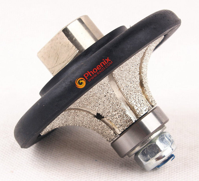 3/4 inch Demi Bullnose Half Bullnose Roundover Diamond Hand Profiler/Router Bits for Granite Concrete Marble Countertop Edge(B20) 3/4"(B20)