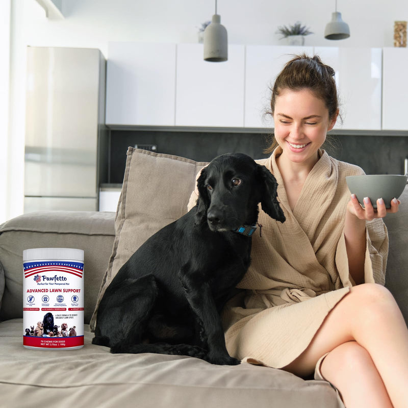 Advanced Lawn Support Supplement for Dogs, with Cranberry, Amino Acids, and Brewer’s Yeast, Easily Digestible, Chicken Liver Flavor, Perfect for Your Pampered Pet (70 Dog Chews) - PawsPlanet Australia