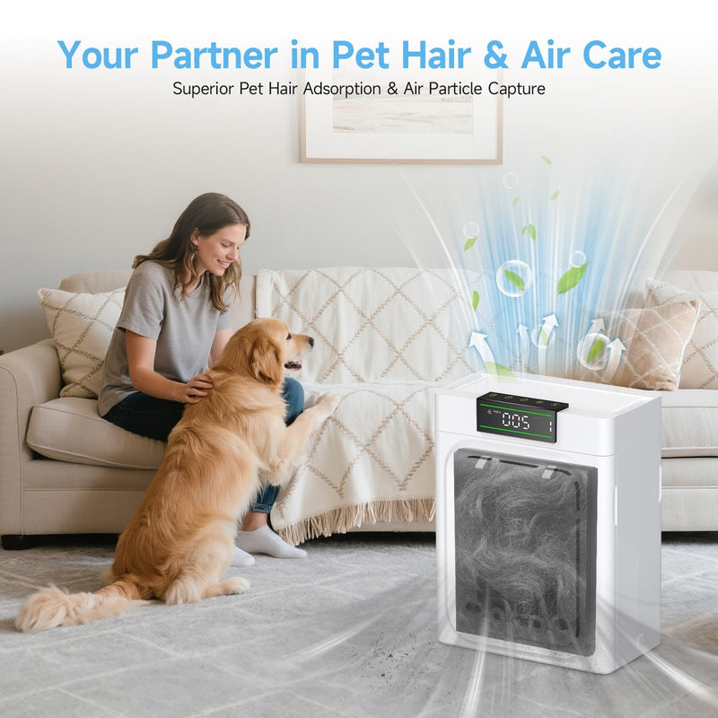 PP02 Replacement Filter Compatible with oneisall PP02 Pet Air Purifier 2 Pack
