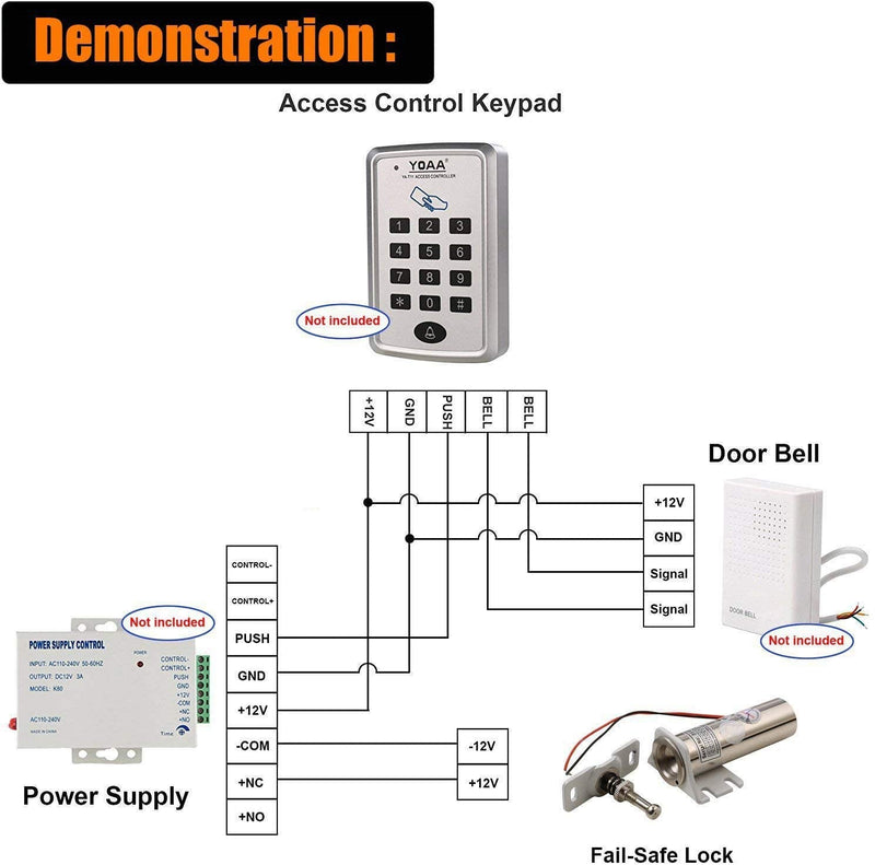 DC12V Metal Fail Safe Mode Electric Cabinet Lock 110lb Holding Force for File Cabinet & Display Case