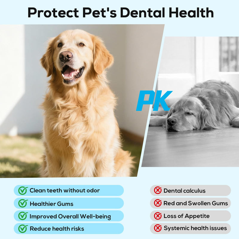 Pet Ultrasonic Dental Cleaner, Plaque and Tartar Remover, Teeth Cleaning Kit for Dogs and Cats