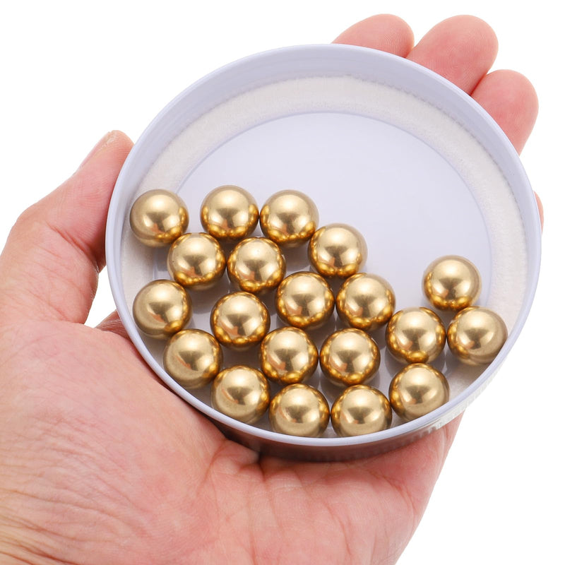 uxcell 40pcs Precision Solid Brass Bearing Balls 1/2" Industrial Brass Ball Spheres for Machinery, Automotive, and DIY 1/2 inch 40