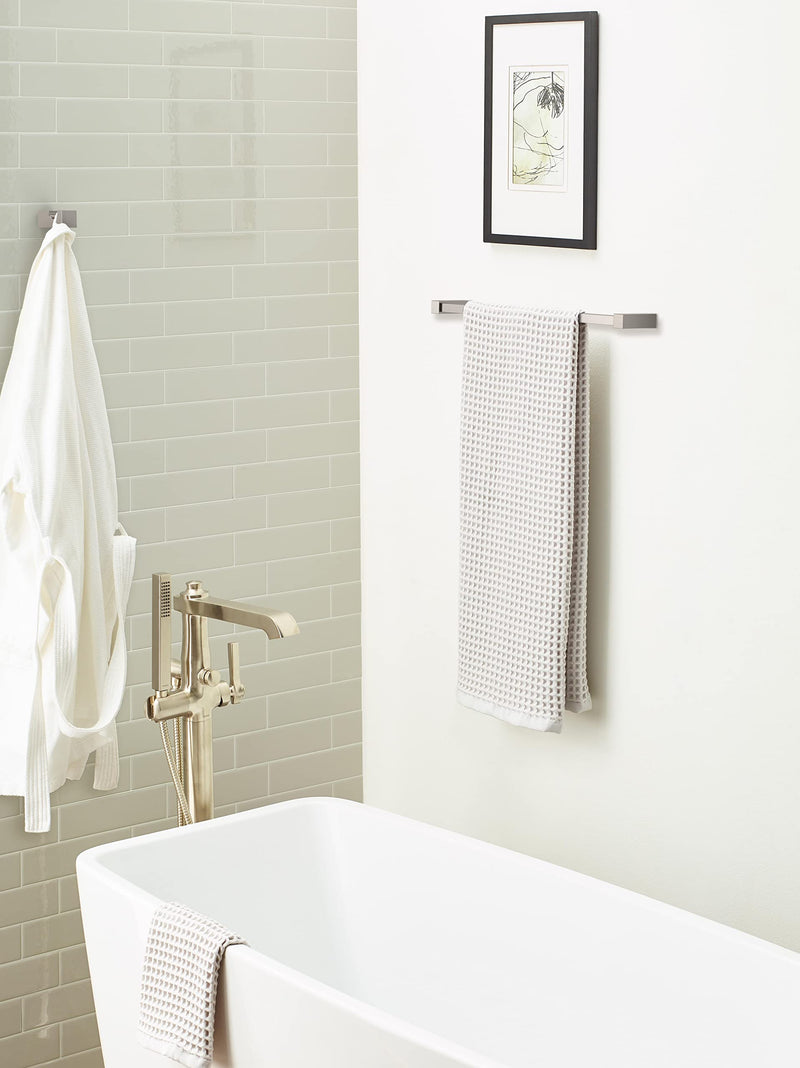 Amerock BH36080G10 | Brushed Nickel Single Robe Hook | 7/8 inch (22 mm) Length Towel Holder | Monument | Towel Hook for Bathroom | Bathroom Hardware | Bath Accessories