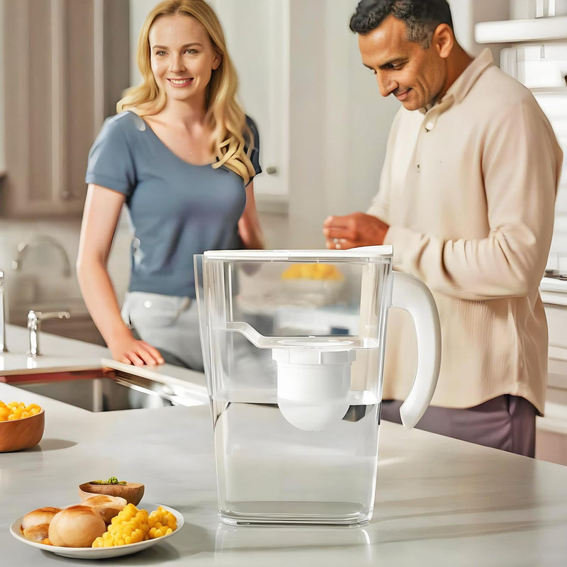 Water Replacement Filter for Pitcher,Compatible with Clearly Filtered Water Filter Pitcher, 100-Gallon Long-Life, BPA Free.(2 Pack)