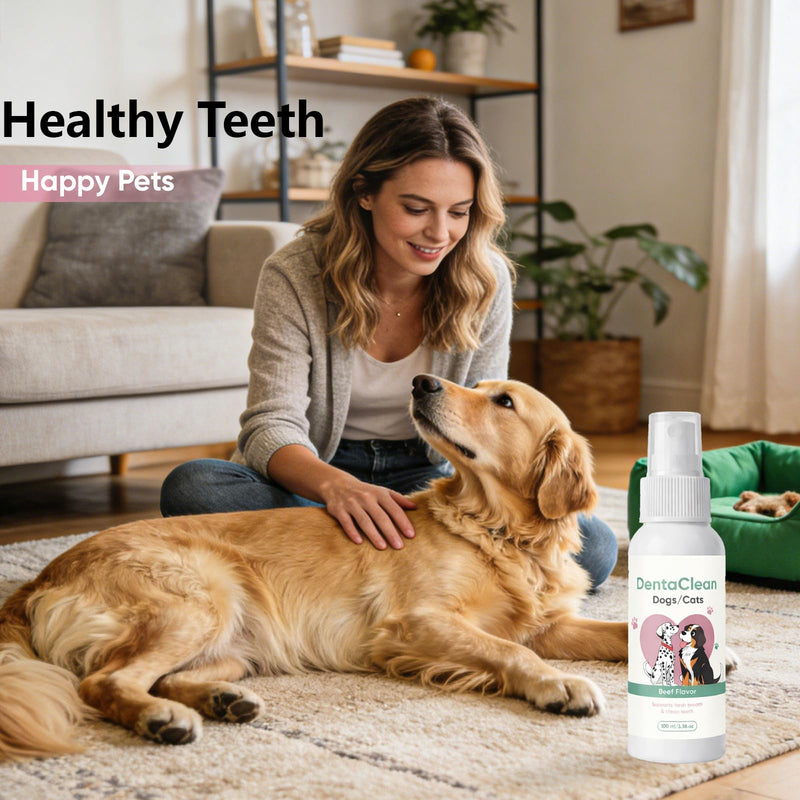 Milolabco Advanced Dental Spray, Dentaclean Spray for Dogs & Cat, Eliminate Bad Dog Breath and Cat Bad Breath, Minimize Tartar Buildup, Supports Oralhygiene, Fresher Breath, No Brushing, 100ml