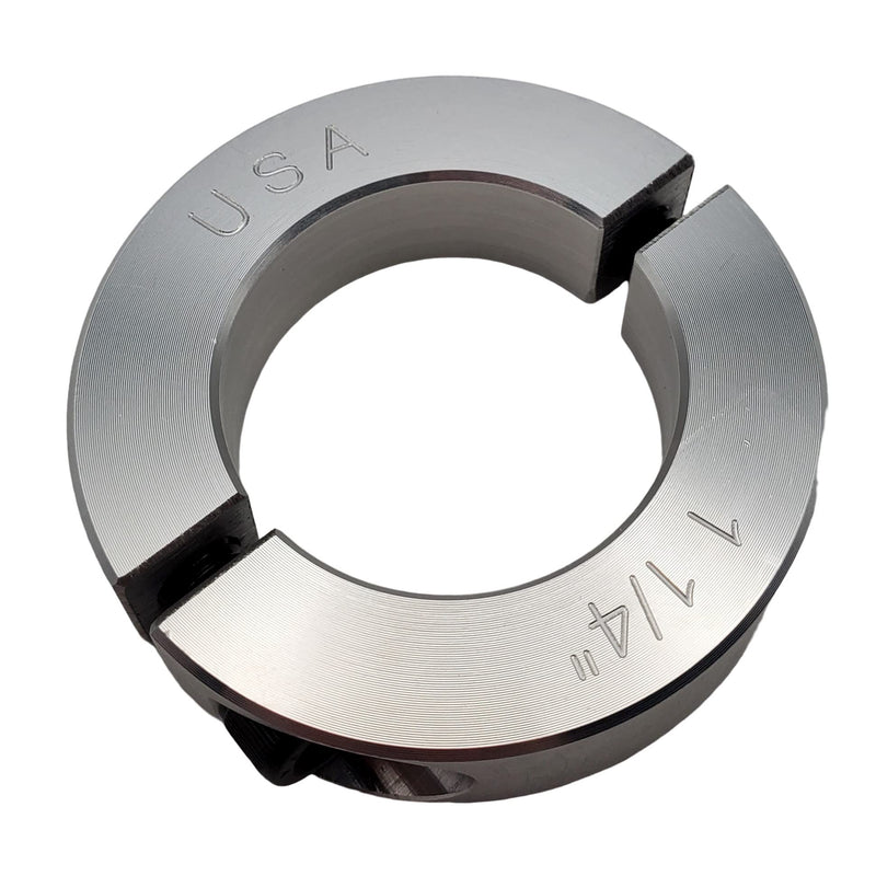 1.25" Bore Diameter - Clamping Two Piece Shaft Collar - 2024 Aluminum (2 Pack) 1.25" Bore 2