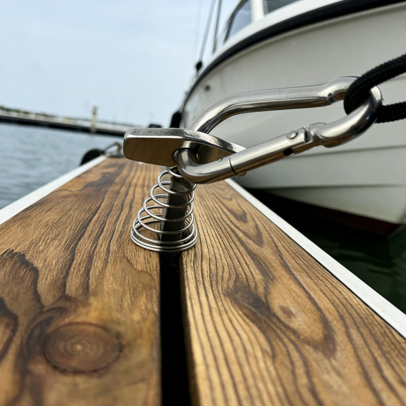 Boat Dock Cleats 316 Stainless Steel Portable Marine Quick Docking Cleat,1,000 lb Capacity Portable Temporary Dock Tie Downs