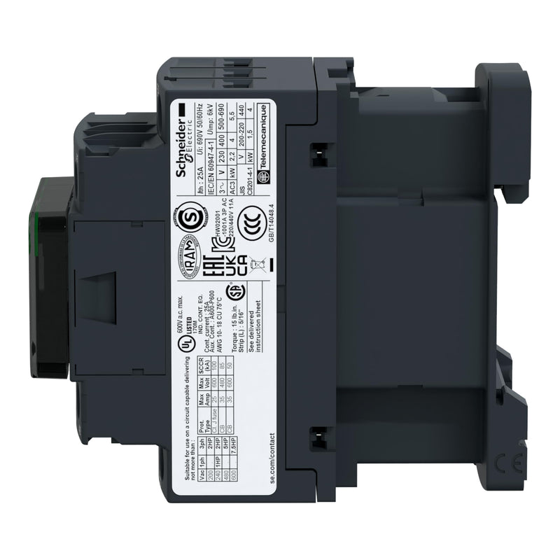 Schneider LC1D09M7 Contactor 9A, coil 220VAC