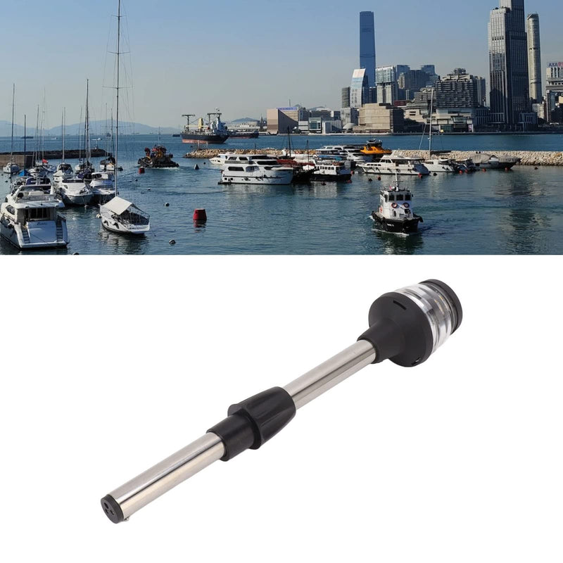 Yunseity Boat Stern Light, 12 Inches LED Anchor Light, 2NM Visibility Marine All Round Lights, IP65 360 Degree All Round 4000-4500K Anchor Pole Light for Pontoon and Fishing Boat