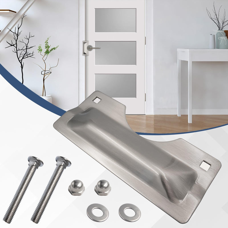 U9496 Latch Guard Plate 3" x 7" Stainless Steel for Out-Swing Doors | Helps reinforce door latch areas to resist prying, tampering and forced entry while maintaining a clean finished appearance.
