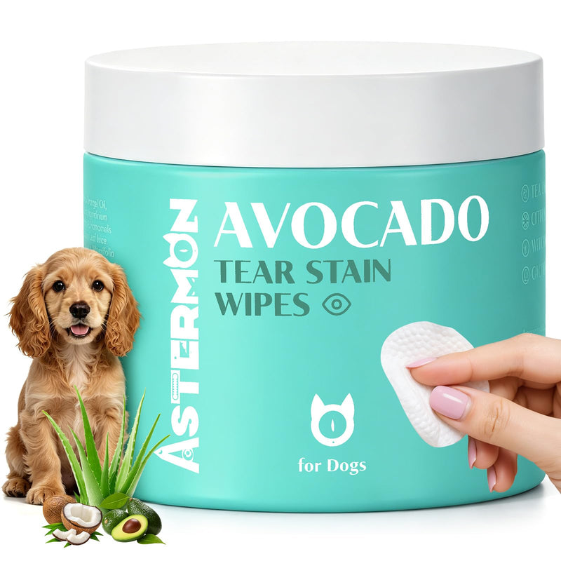 Dog Wipes, Pet Wipes for Dog Eyes Care, Disposable Round Dog Cleaning Wipes, 100 Count Hypoallergenic Puppy Wipes, Gentle Cleaning & Hydrating Wipes for Dogs