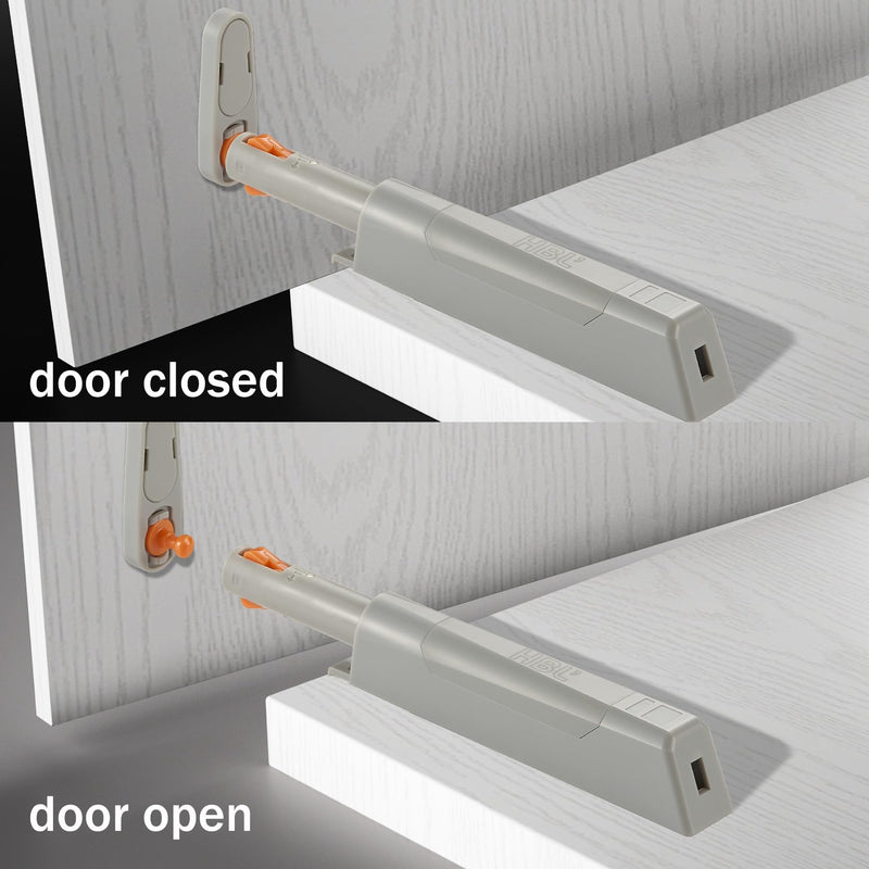 4 Pack | Powerful Attraction Push-to-Open Door Latch for Cabinets - HBL’ Heavy-Duty Cabinet Push Latch, Non-Magnetic RV Drawer Catch, Kitchen Hardware Touch Release Latch. 4 Pack