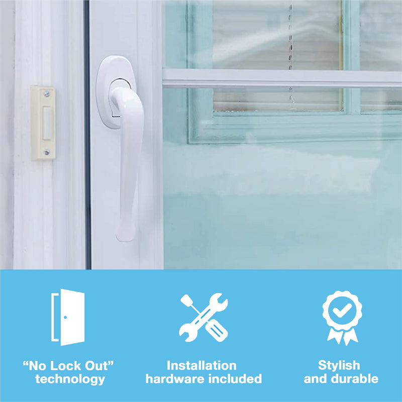Wright Products - Villa Pull Handle for Screen and Storm Doors, White