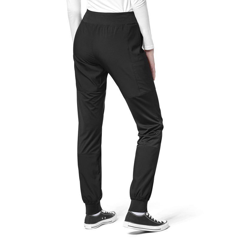 WonderWink Women's Comfort Waist Cargo Jogger Pant Medium Black