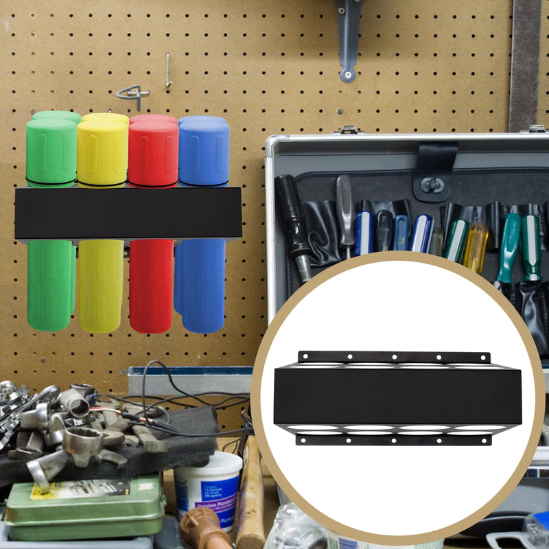 8 Slot TIG Welding Rod Holder Storage Tubes Rack, Welding Filler Rod Storage Tubes Organizer for Welding Filler Rods, Wall Mount Container Shelf Welding Table Shelf for Welder Table