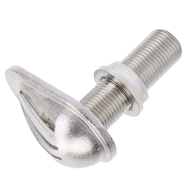 Joyzan 316 Stainless Steel Boat Intake Strainer, Marine Thru-Hull | Water Pickup Inlet Filter Scoop Threaded Hose Fitting for Boat Pump, Seawater Intake Hardware MJS023 Yacht Kayak