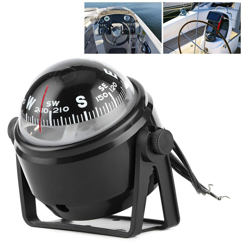 Boat Compass 12V LED Sea Dashboard Marine Electronic Digital Dash Mount Flush Boat Yacht Ship Navigation Compass ABS for Sail