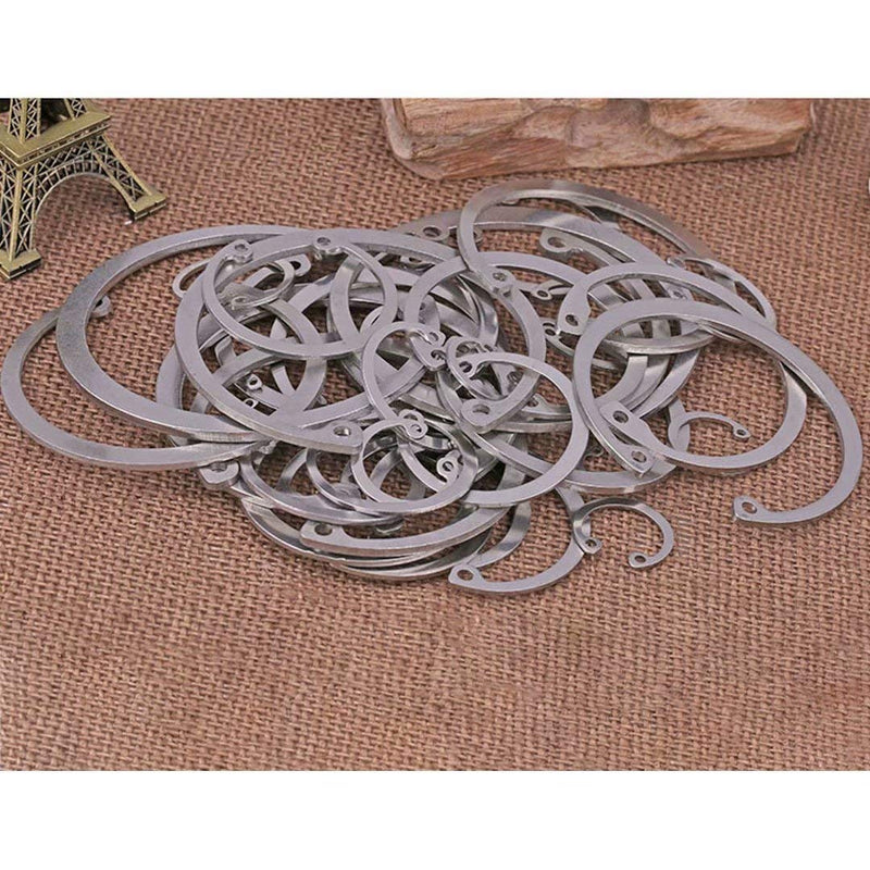 E-Clip Snap Ring Internal Retaining Ring Circlip 47mm,10 pcs ￠47mm,10 pcs