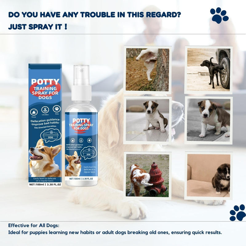 Potty Training Spray for Dogs,Pee Spray for Dogs Training,Puppy Potty Training Spray,Dog Pee Training Spray for Designated Potty Area for Indoor & Outdoor,100ML
