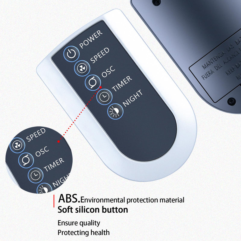 PZL Replacement Remote Control for Lasko Oscillating Tower Fan 2033666C 2033666D T42050 T36205 T42552 T48312 T48322 T48332 T48312 T48314 T42951 T42952 T42954 T42964