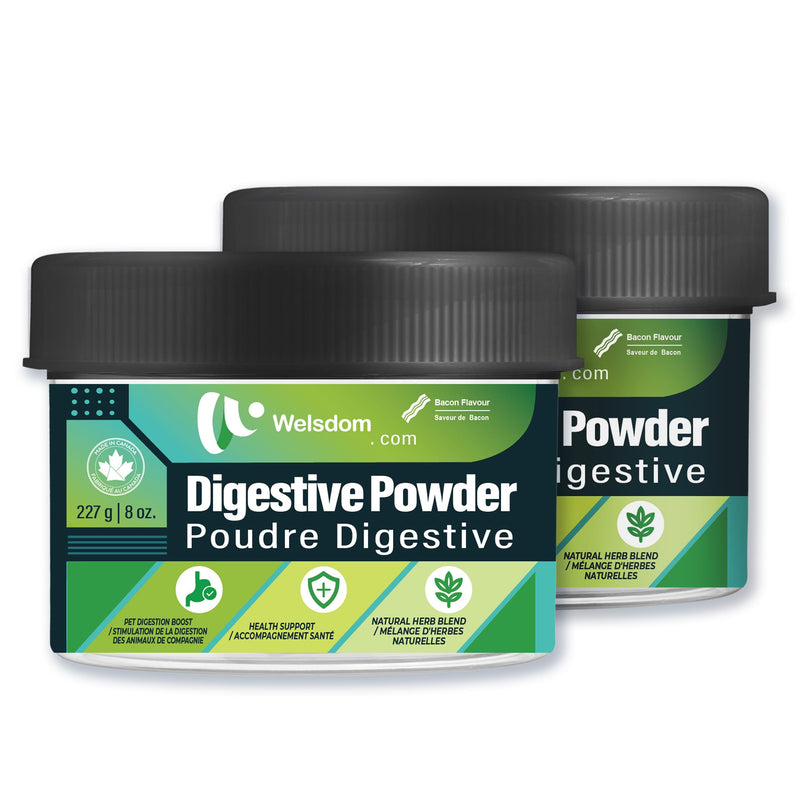 Pets Digestive Health Powder for Cats & Dogs - 120g | Promotes Gut Health & Regular Digestion | Natural Deworming Agent with Chicory, Pumpkin Seed & Ginger