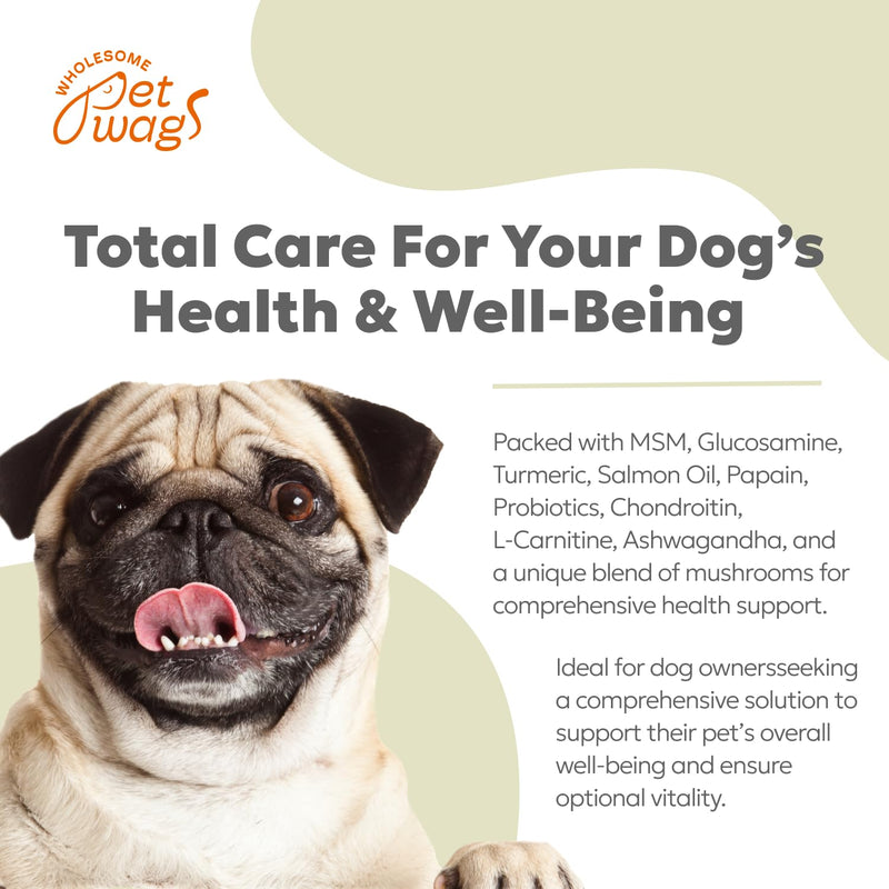 Canine Multi Soft Chews | Chewable Supplements for Dogs, Dog Supplement, Glucosamine, Chondroitin & Multivitamins | 60 Chews (180g, 6.35 oz.) - PawsPlanet Australia